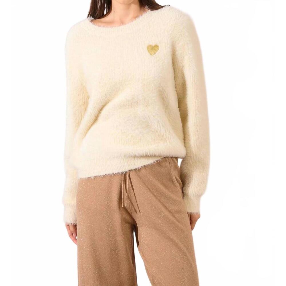 NEW MOLLY BRACKEN ladies knitted sweater in cream